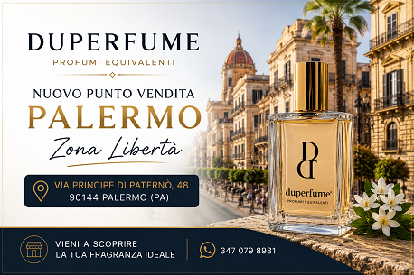 Profumi equivalenti a Palermo Zona Libertà: nuovo punto vendita Duperfume